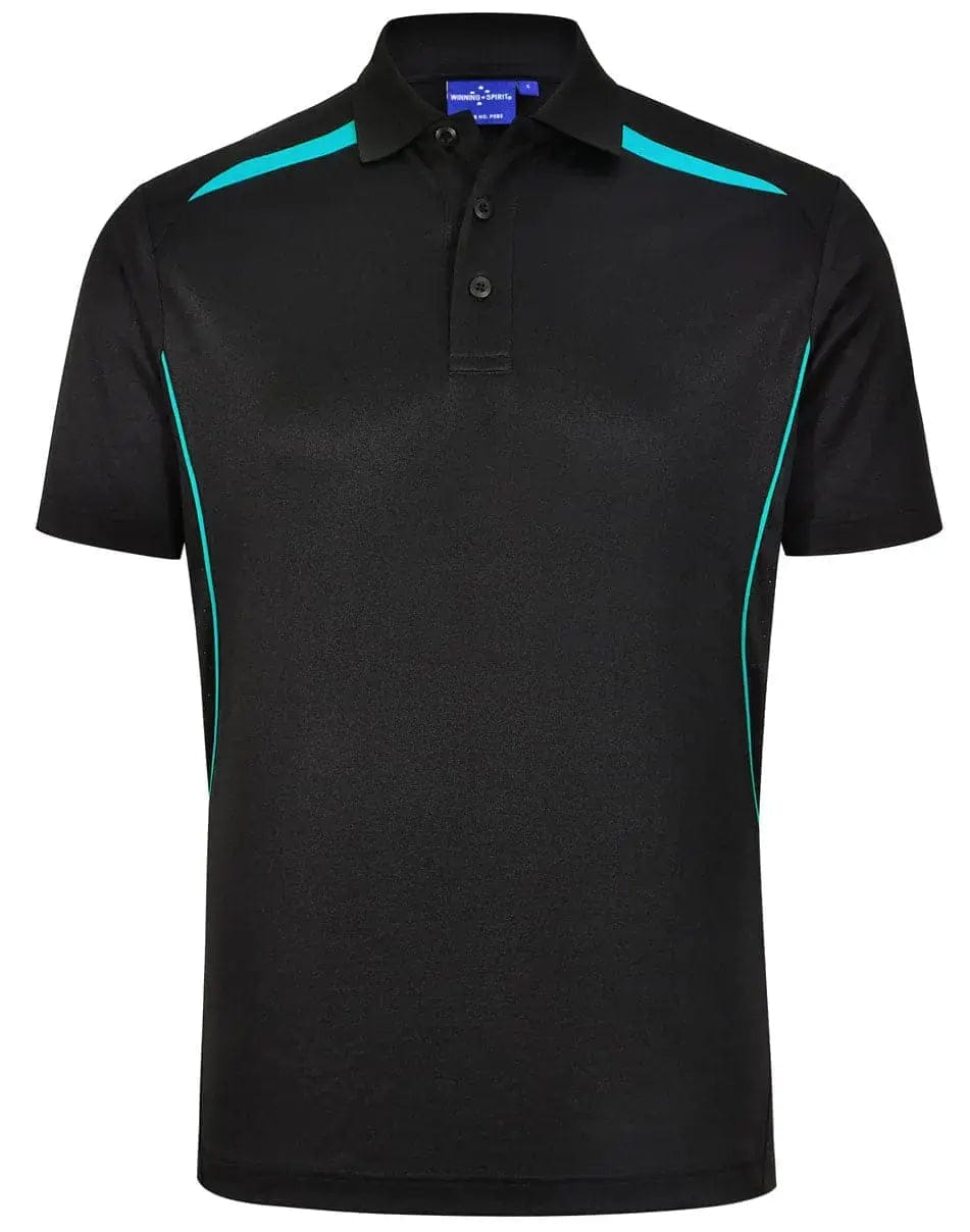 Winning Spirit Men's Sustainable Poly-Cotton Contrast Polo PS93